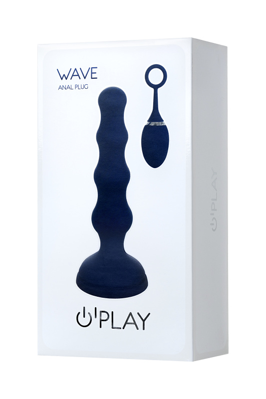 Изображение 11, Анальная вибровтулка O'Play Wave с пультом ДУ, силикон, синий, 15,5 см., TFA-221003