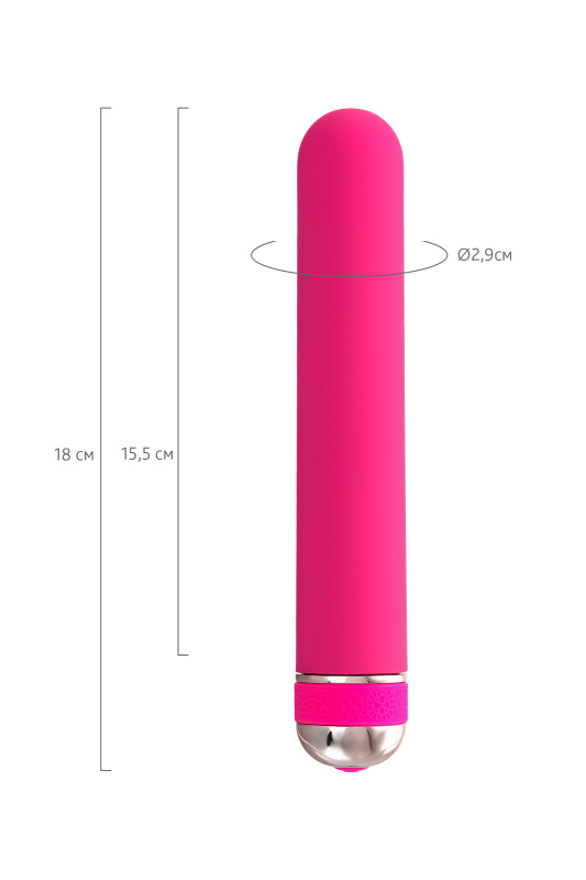 Изображение 9, Нереалистичный вибратор A-Toys by TOYFA Mastick, ABS пластик, розовый, 18 см, TFA-761055