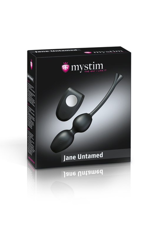 Изображение 4, Вагинальные шарики Mystim Jane Untamed Geisha Balls vibe, с вибрацией, силикон, черные, TFA-46287