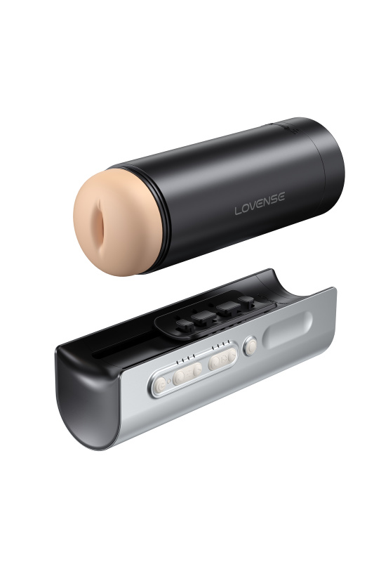 Изображение 5, Вибромастурбатор нереалистичный LOVENSE Solace PRO, TPE, черный, 23,1 см, TFA-LE-46