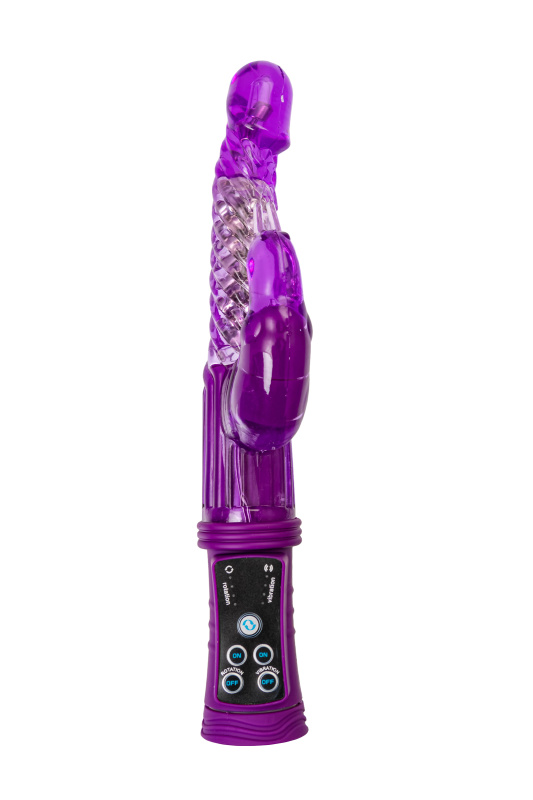 Изображение 2, Вибратор с клиторальным стимулятором TOYFA A-Toys High-Tech fantasy, TPR, фиолетовый, 24 см, TFA-765012