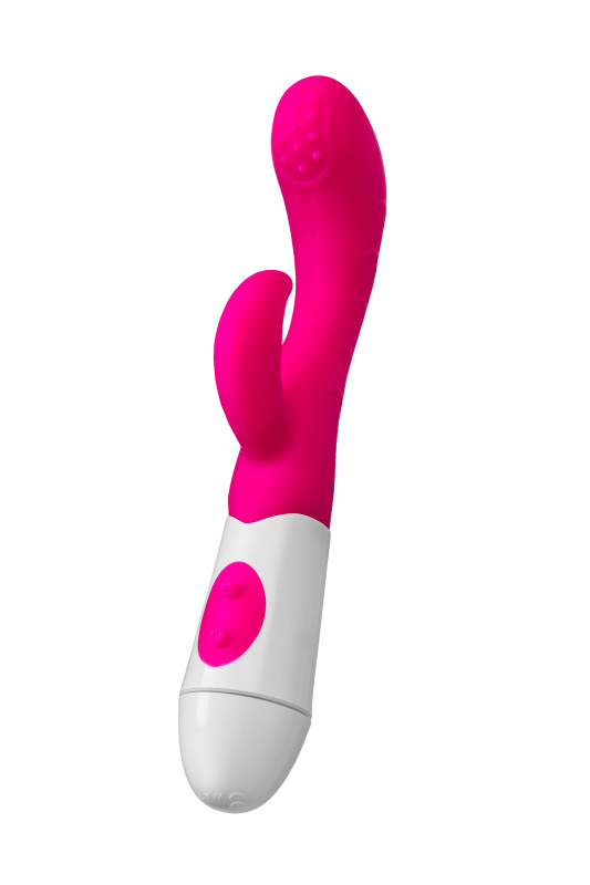 Изображение 4, Вибратор с клиторальным стимулятором TOYFA A-Toys Nessy, силикон, розовый, 20 см, TFA-765003