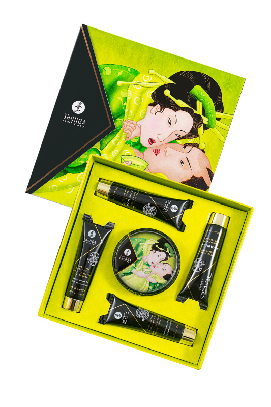 Изображение 1, Набор Shunga «Секрет Гейши» (Geisha's Secret), 5 средств, аромат зеленый чай, FER-8211