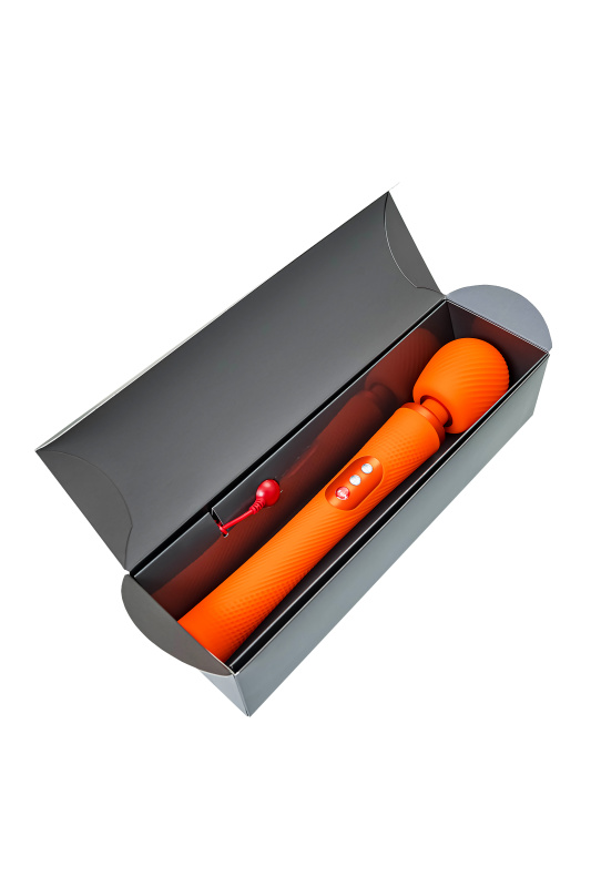 Изображение 9, Вибромассажер Fun Factory VIM VIBRATING WAND, силикон, оранжевый, 31,3 см, TFA-10000