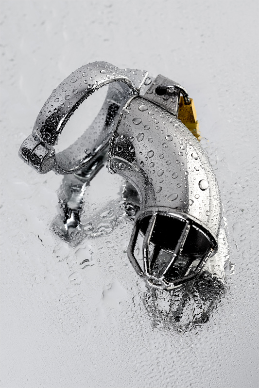 Изображение 5, Пояс верности мужской TOYFA Metal с открытой головкой, серебряный, 13 см, TFA-717201