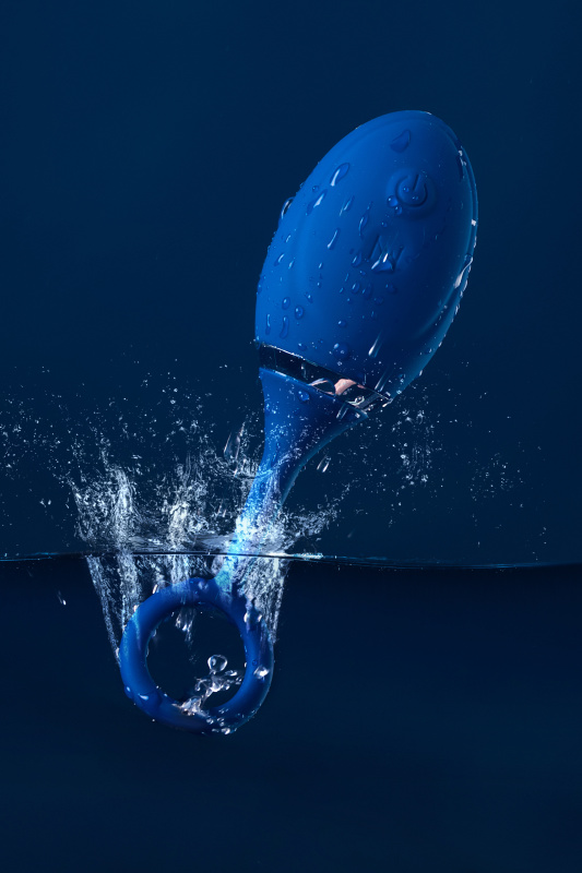Изображение 18, Анальная вибровтулка O'Play Unico с пультом ДУ, силикон, синий, 13,5 см., TFA-221001