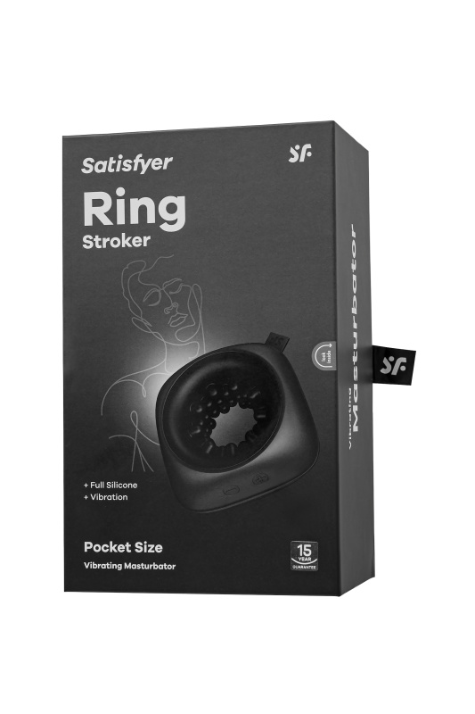 Изображение 7, Вибромастурбатор нереалистичный Satisfyer Ring Stroker, силикон, чёрный, 9,1 см., TFA-4064734