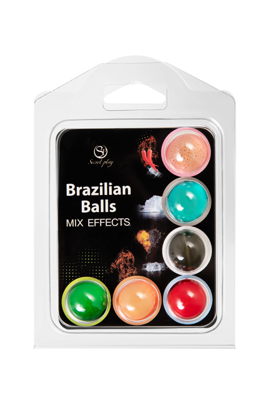 Изображение 2, Массажное масло SECRET PLAY BRAZILIAN BALLS, микс эффектов, 6 х 4 гр, TFA-3701