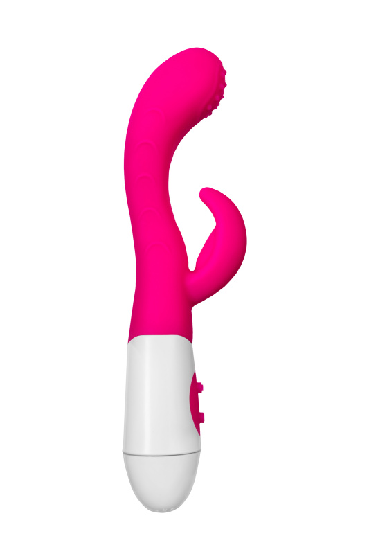 Изображение 3, Вибратор с клиторальным стимулятором TOYFA A-Toys Nessy, силикон, розовый, 20 см, TFA-765003