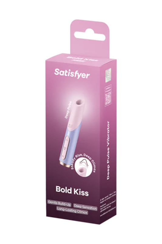 Изображение 3, Мини-вибратор с 3D пульсацией Satisfyer Bold Kiss с USB-C зарядкой, силикон, ABS, розовый, 12,5 см, TFA-4078533 Изображение 3, Мини-вибратор с 3D пульсацией Satisfyer Bold Kiss с USB-C зарядкой, силикон, ABS, розовый, 12,5 см, TFA-4078533