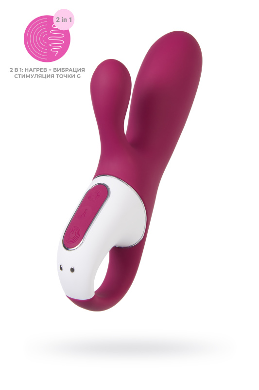 Изображение 1, Вибратор Satisfyer Hot Bunny с клиторальным стимулятором, красный, TFA-4001678