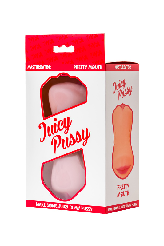 Изображение 11, Мастурбатор реалистичный TOYFA Juicy Pussy Pretty Mouth, рот и вагина, SoftSkin, телесный,17 см, TFA-893020