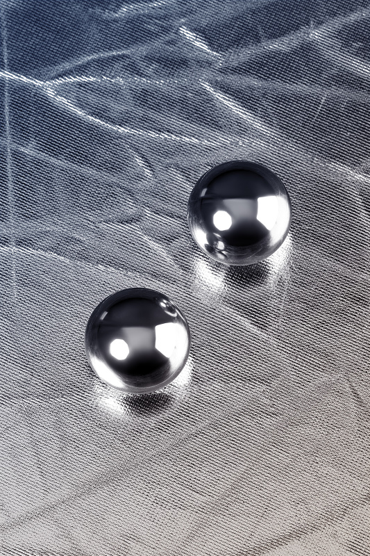 Изображение 6, Вагинальные шарики Metal by TOYFA, металл, серебристые, Ø 3 см, TFA-715009