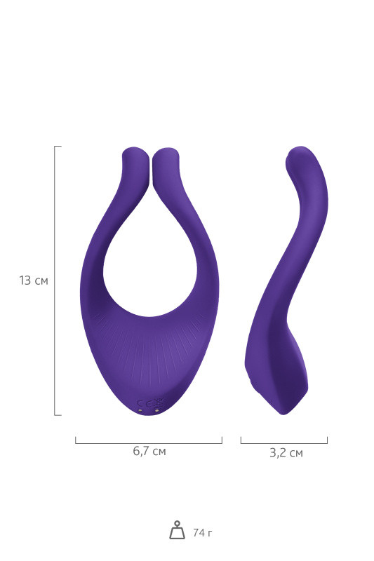 Изображение 8, Многофункциональный стимулятор для пар Satisfyer Partner Multifun 1, силикон, фиолетовый, 13,5 см., TFA-J2018-29-1