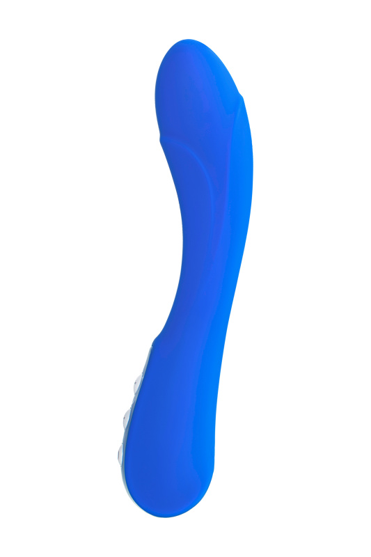 Изображение 5, Нереалистичный вибратор L'EROINA by TOYFA Blury, силикон, синий, 18,5 см, Ø 3,4, TFA-561020