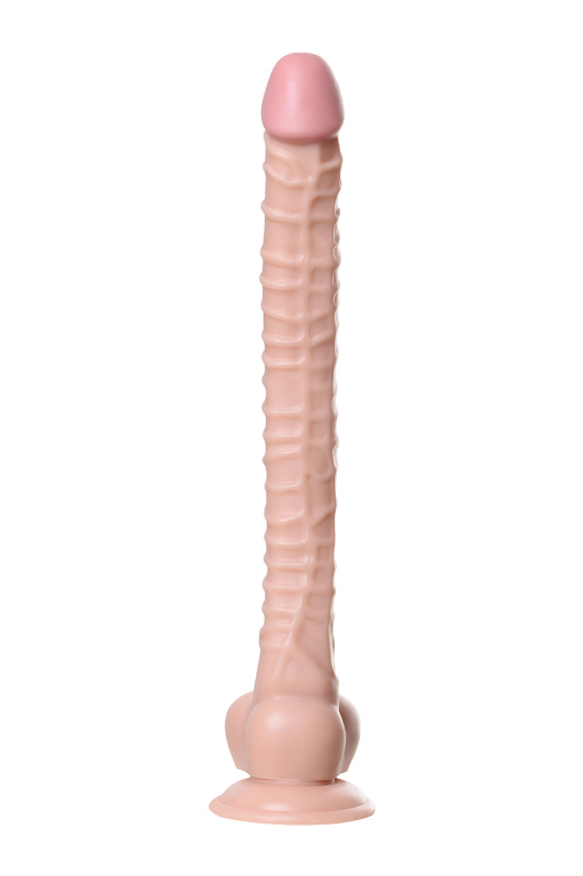 Изображение 2, Реалистичный фаллоимитатор TOYFA RealStick Nude, PVC, телесный, 40 см, TFA-582015