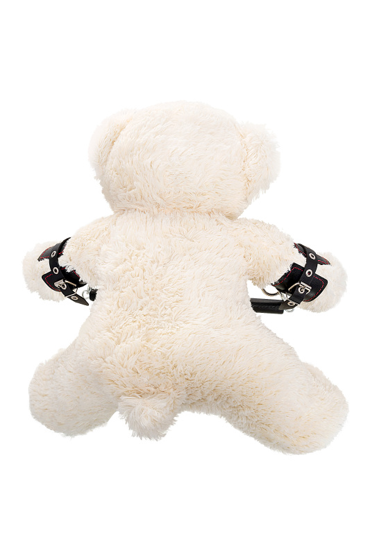 Изображение 3, Бандажный набор "Медведь белый" Pecado BDSM(маленькая распорка, наручники), натуральная кожа, черный, TFA-13003-00