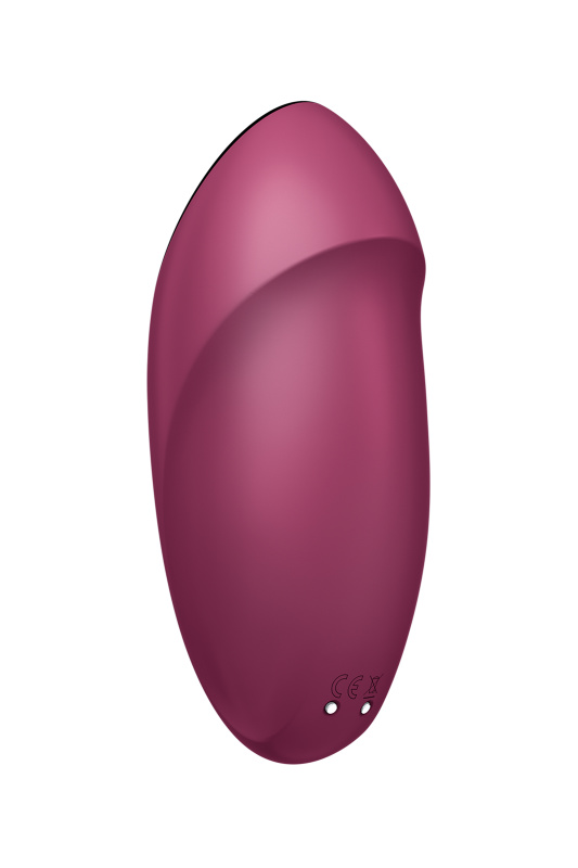 Изображение 6, Вибромассажер Satisfyer Tap & Climax 1, силикон, бордовый, 11 см, TFA-4046006