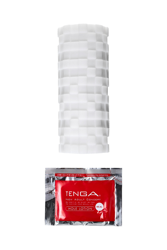 Изображение 8, Нереалистичный мастурбатор TENGA 3D Module, TPE, белый, 11,6 см, TFA-TNH-002