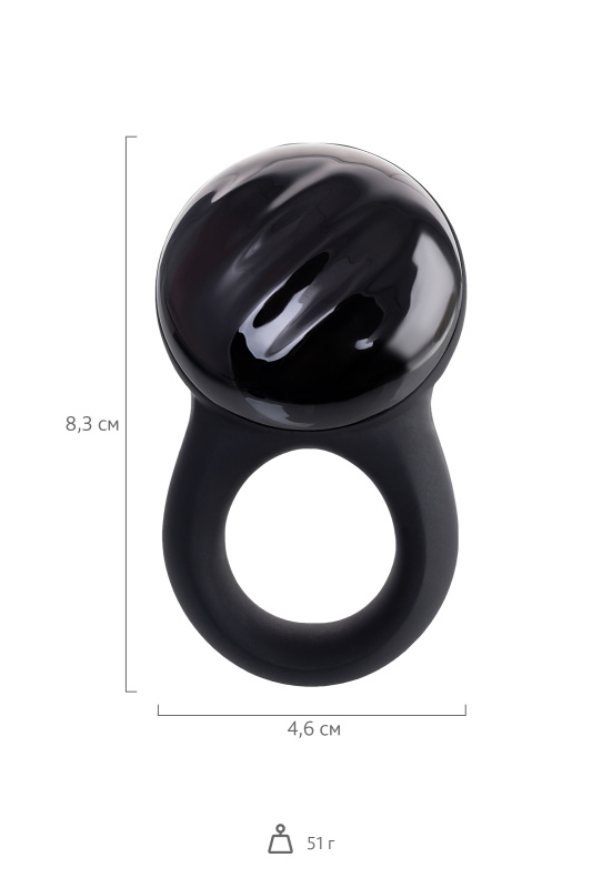 Изображение 7, Эрекционное кольцо на пенис Satisfyer Signet, силикон, черный, 8 см., TFA-J2008-22