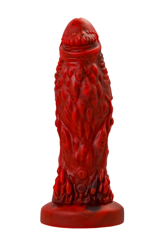 Изображение 2, Вибратор Black&Red by TOYFA Monster Docus, силикон, красно-черный, 20 см, TFA-901020