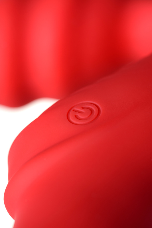 Изображение 10, Безремневой страпон Black & Red by TOYFA с вибрацией, силикон, красный, 35 см, TFA-901408-9