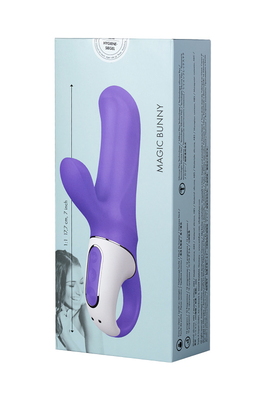Изображение 18, Нереалистичный вибратор Satisfyer Vibes Magic Bunny, силикон, фиолетовый, 17,7 см., TFA-EE73-826-1017