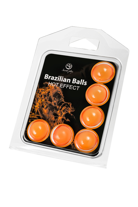 Массажное масло SECRET PLAY BRAZILIAN BALLS, с разогревающим эффектом, 6 х 4 гр, TFA-3575-1