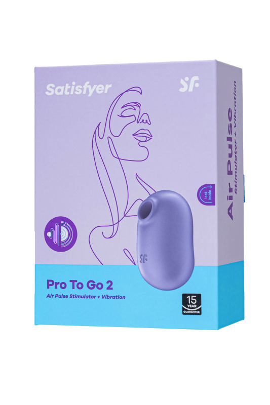 Изображение 11, Вакуумный стимулятор клитора Satisfyer Pro To Go 2, фиолетовый, TFA-J2018-308-3