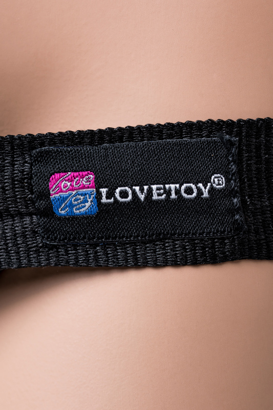 Изображение 7, Страпон на креплении LoveToy с поясом "Harness", черный, TFA-630303