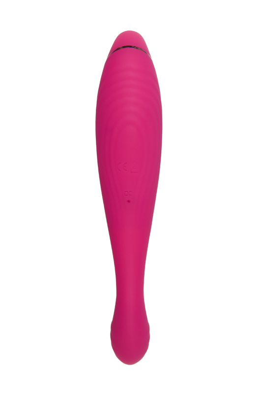 Изображение 3, Вибратор JOS Danvi с вакуум-волновой стимуляцией, силикон, розовый, 21,5 см, TFA-783039