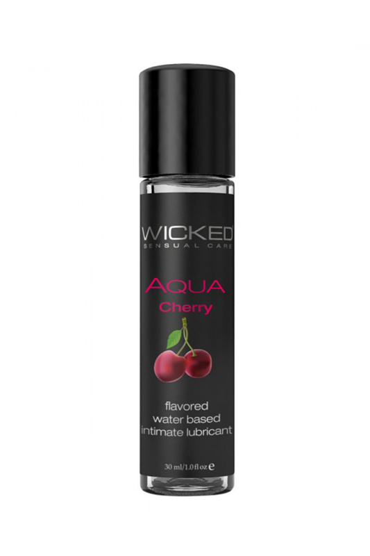 Изображение 2, Лубрикант WICKED AQUA Cherry, со вкусом сладкой вишни, 30 мл, VZS-90431