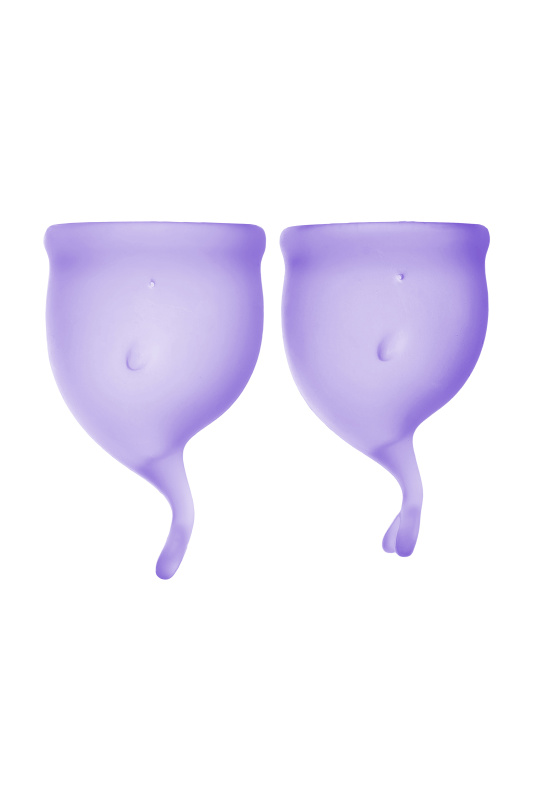 Изображение 3, Менструальная чаша Satisfyer Feel Secure, 2 шт в наборе, силикон, фиолетовый, FER-J1766-4