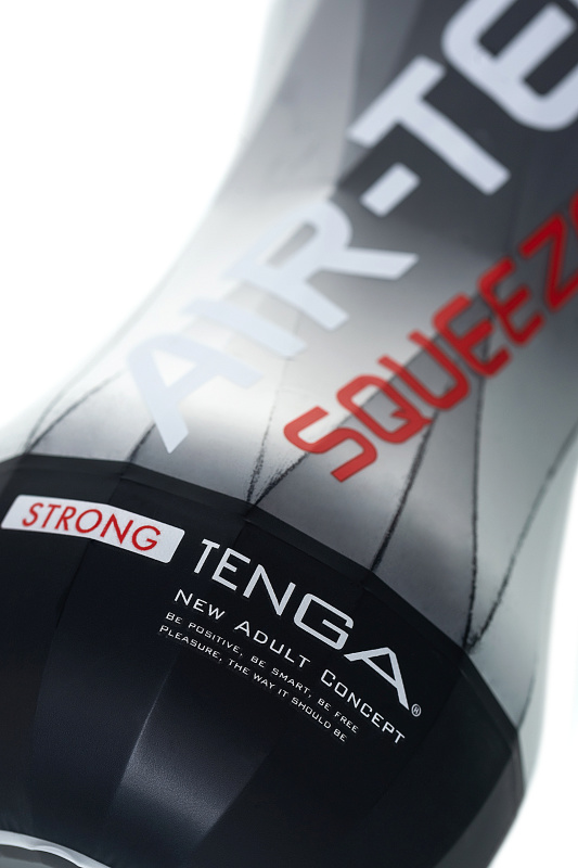Изображение 11, Нереалистичный мастурбатор TENGA Air-Tech Squeeze Strong, TPE, белый, 17 см, TFA-ATS-001B