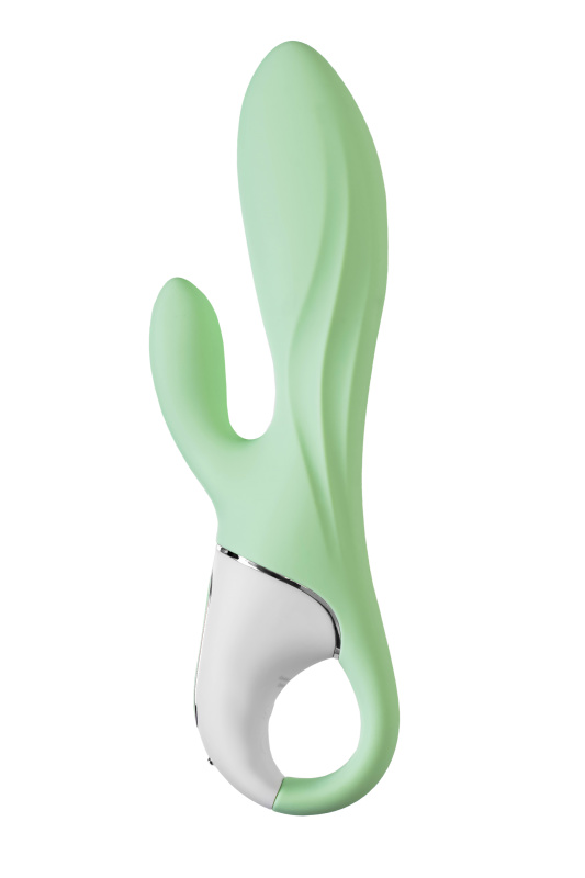 Изображение 4, Нереалистичный вибратор Satisfyer Air Pump Bunny 5, силикон, зеленый, 15 см., TFA-J2018-257