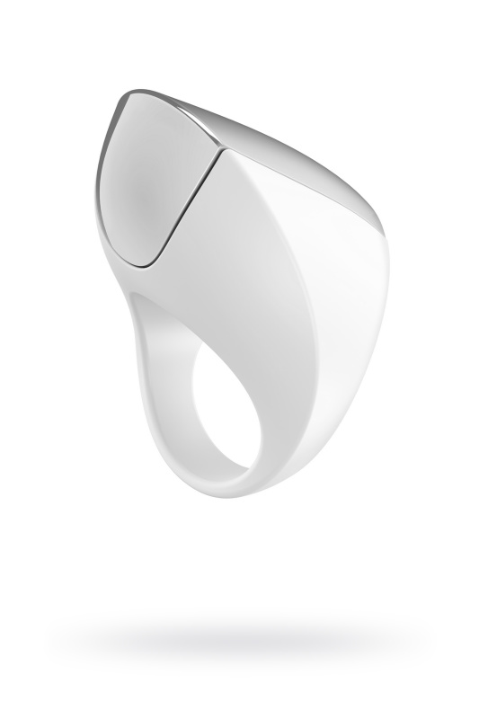 Эрекционное кольцо OVO инновационной формы с вибрацией, перезаряжаемое, силиконовое, белое, 4,7 см, TFA-A1-10