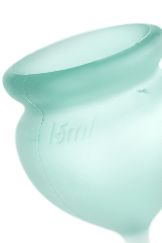 Изображение 11, Менструальная чаша Satisfyer Feel Good, 2 шт в наборе, силикон, зеленый, FER-J1763-5