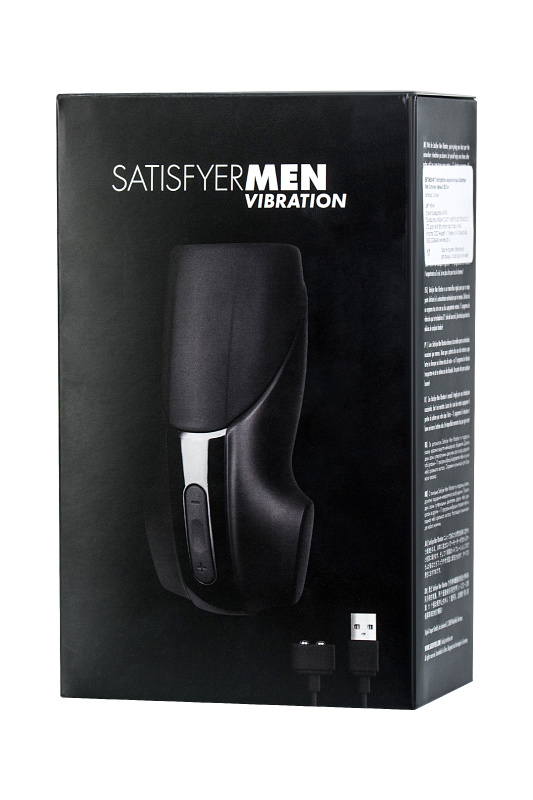 Изображение 22, Мастурбатор нереалистичный Satisfyer Men Vibration, силикон, чёрный, 14,5 см., TFA-EE73-626-0617