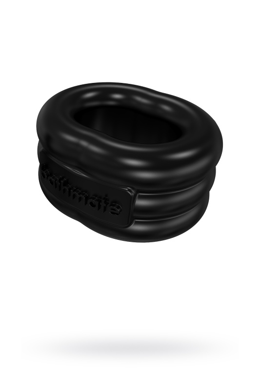 Виброкольцо на пенис Bathmate Stretch, elastomex, чёрный, Ø5 см, TFA-BM-VR-ST