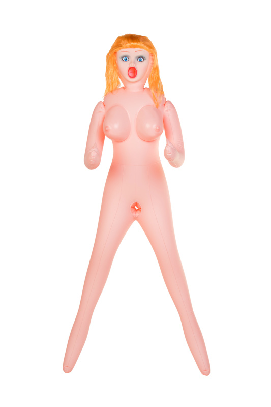 Изображение 4, Кукла надувная Dolls-X by TOYFA Olivia, блондинка, с тремя отверстиями, кибер вставка: вагина-анус, TFAM-117012