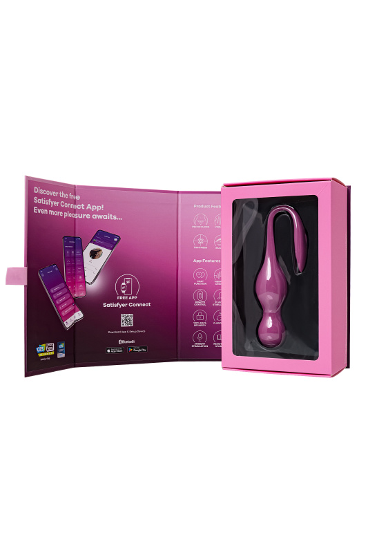 Изображение 8, Вагинальные шарики с вибрацией Satisfyer Love Birds 1 Connect App, розовый, 22,2 см, TFA-4002927