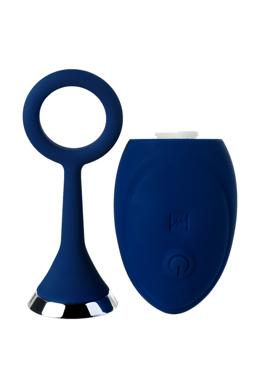 Изображение 8, Анальная вибровтулка O'Play Unico с пультом ДУ, силикон, синий, 13,5 см., TFA-221001
