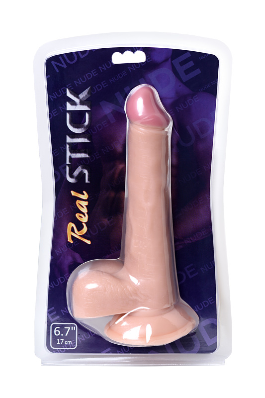 Изображение 8, Реалистичный фаллоимитатор TOYFA RealStick Nude, PVC, телесный, 22,5 см, TFA-582004