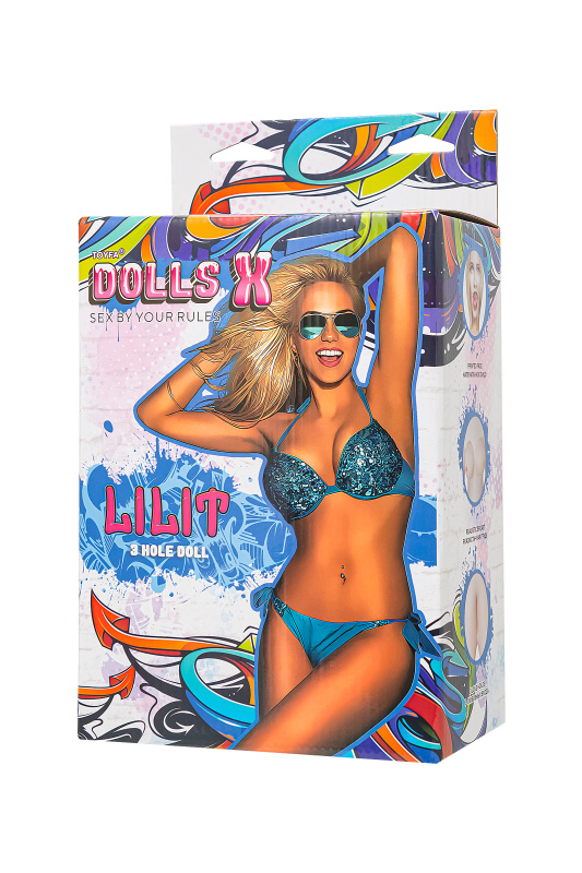 Изображение 7, Кукла надувная Dolls-X by TOYFA Lilit, блондинка, с тремя отверстиями, 150 см, TFAM-117026