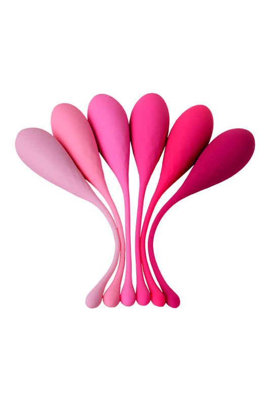 Изображение 2, Набор вагинальных шариков Eromantica K-ROSE, силикон, розовый, 6 шт, TFA-210206