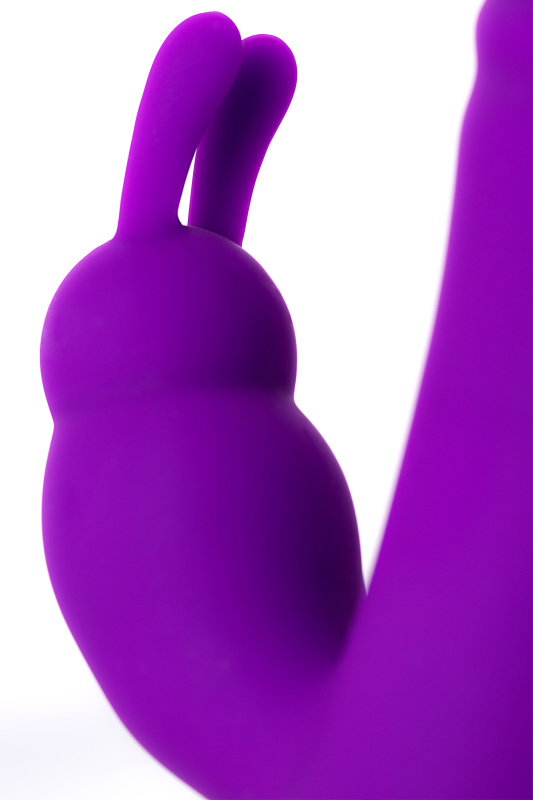 Изображение 11, Вибратор c клиторальным стимулятором JOS TATY с пульсирующими шариками, силикон, фиолетовый, 21,5 см, TFA-783001