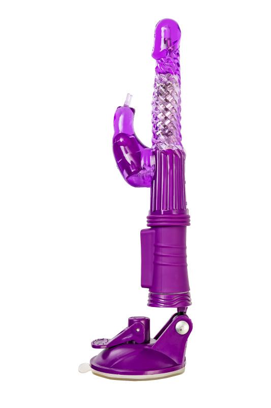 Изображение 4, Вибратор с клиторальным стимулятором TOYFA A-Toys High-Tech fantasy, TPR, фиолетовый, 24 см, TFA-765012