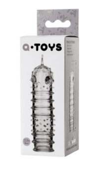 насадка на пенис a–toys прозрачная, 15,4 см. TF-768013