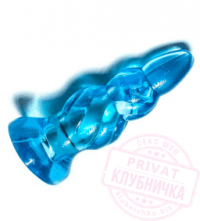 анальная вибропробка голубая 4,1х12,5 см 31029