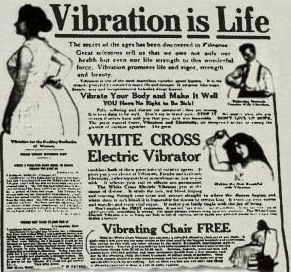 До 1920-х годов в журналах для домохозяек вибраторы «реалистики» считались медицинскими и домашними устройствами